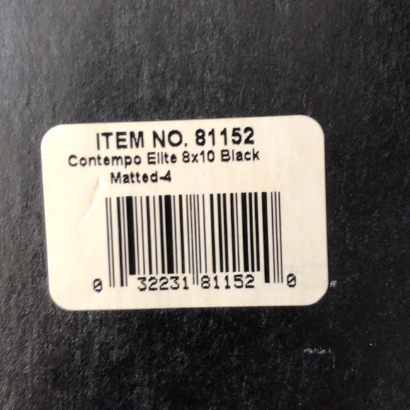 VINTAGE UNIEK BLACK PICTURE FRAME - DOUBLE MATTING - #179 - Picture 3 of 10